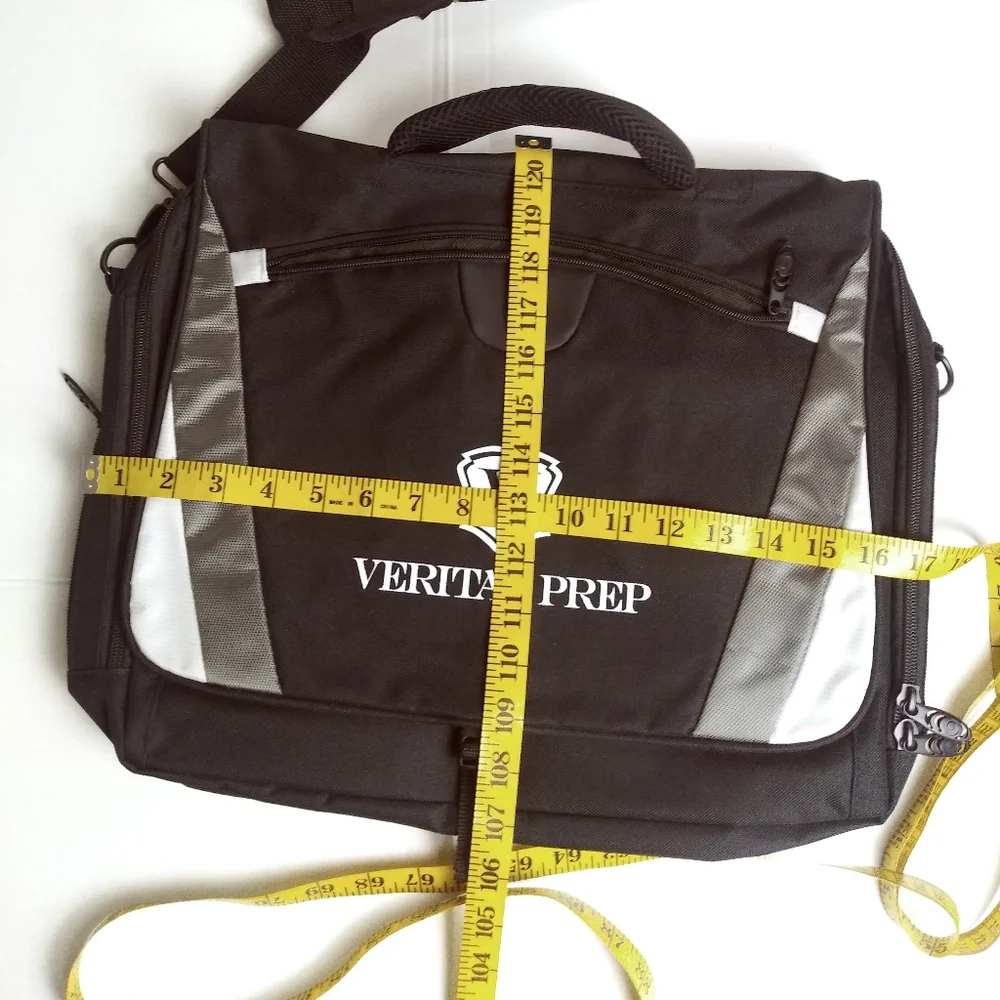 LAPTOP MESSENGER BAG UNISEX BLACK Casual Business Office